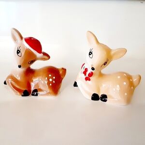 Ceramic Deer Salt & Pepper Shakers